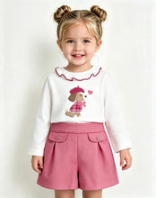 Load image into Gallery viewer, Mayoral Girls Sweet Twill Puppy Short Set