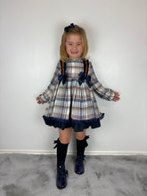 Load image into Gallery viewer, Ceyber Navy &amp; Orange Dress