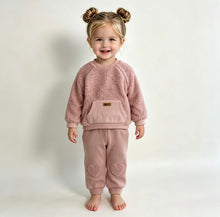 Load image into Gallery viewer, iDO Baby Girls Pink Teddy Lounge Set