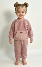 Load image into Gallery viewer, iDO Baby Girls Pink Teddy Lounge Set