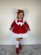 Load image into Gallery viewer, Ceyber Girls Red and White Dress