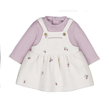 Load image into Gallery viewer, Mayoral Baby Girls Mauve Dungaree Dress