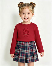 Load image into Gallery viewer, Mayoral Older Girls Navy Plaid Short Set