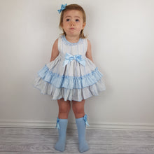 Load image into Gallery viewer, Wee Me Blue Stripe Dress