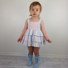 Load image into Gallery viewer, Dbb Blue And Pink Stripe Dress Set 3M-36M