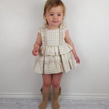 Load image into Gallery viewer, Dbb Beige Check Dress Set 3M-36M