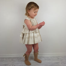 Load image into Gallery viewer, Dbb Beige Check Dress Set 3M-36M