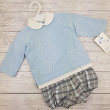 Load image into Gallery viewer, Baby Ferr Blue and Grey Jam Set 3M-36M