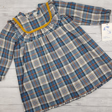 Load image into Gallery viewer, Baby Ferr Older Girls Navy Check Dress 2Y-8Y
