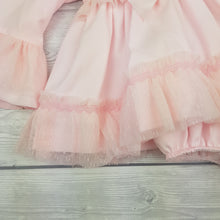 Load image into Gallery viewer, Ceyber Baby Girls Pink Tulle Trim Dress 3M-36M