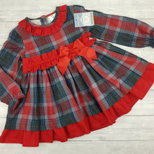 Load image into Gallery viewer, Ceyber Older Girls Red Check Dress 2Y-8Y
