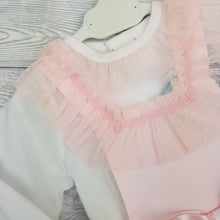 Load image into Gallery viewer, Ceyber Baby Girls Pink Tulle Trim Romper 3M-36M