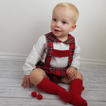 Load image into Gallery viewer, Ceyber Baby Boys Red Tartan 3M-36M