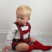 Load image into Gallery viewer, Ceyber Baby Boys Red Tartan 3M-36M