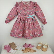 Load image into Gallery viewer, Baby Ferr Older Girls Dusky Floral Dress 2Y-8Y
