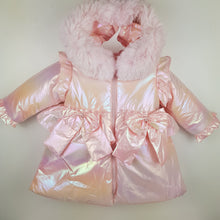 Load image into Gallery viewer, Wee Me Pink Iridescent  Padded Coat