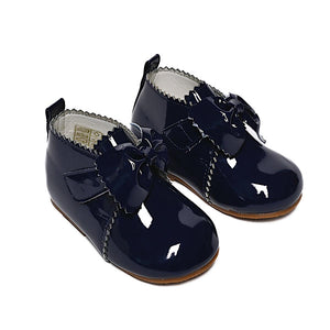 Tia London Patent Bow Boots