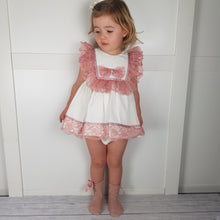 Load image into Gallery viewer, Ceyber Dusky Lace Trim Baby Girls Dress
