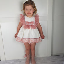 Load image into Gallery viewer, Ceyber Dusky Lace Trim Baby Girls Dress