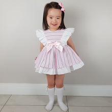 Load image into Gallery viewer, Ceyber Pink and Navy Stripe Dress Collection