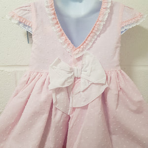 Ceyber Pink and White Dress 3Y-8Y