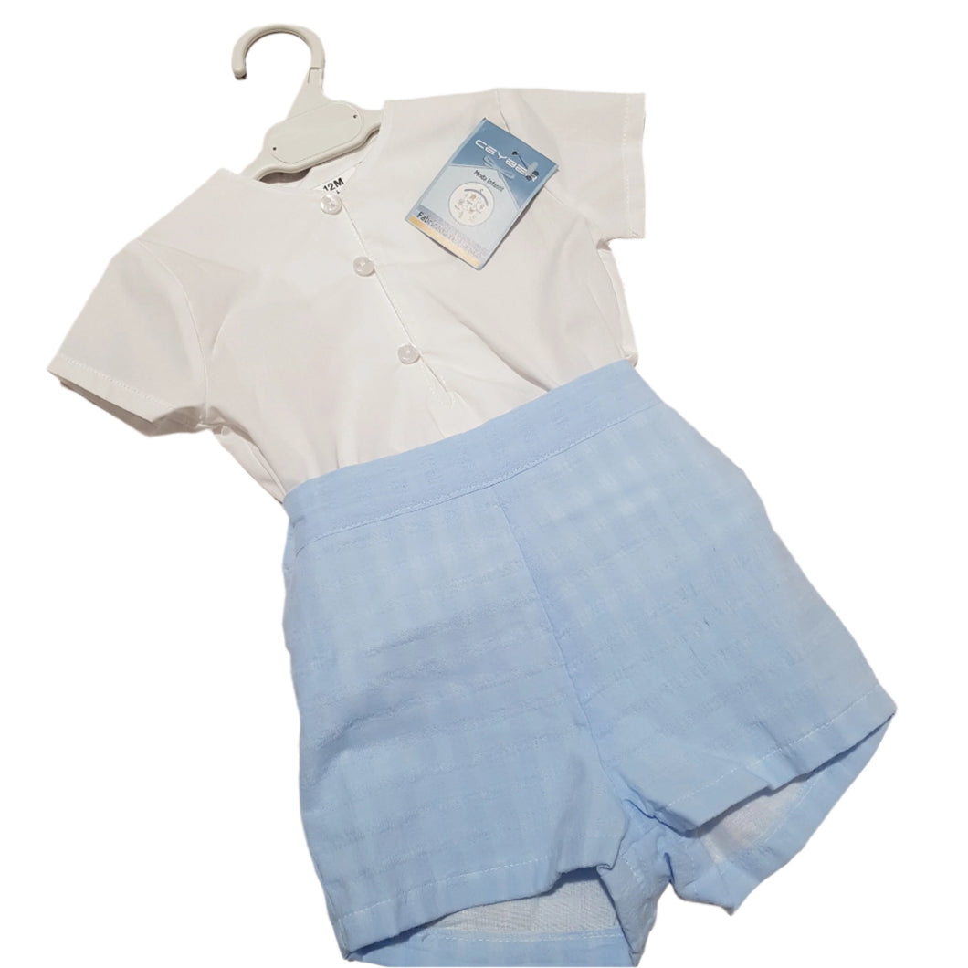 Ceyber Baby Boys Blue Short Set 12M-4Y