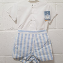 Load image into Gallery viewer, Ceyber Baby Boys Blue Stripe Short Set 12M-4Y