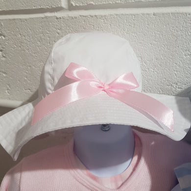 White Sunhat with Bow