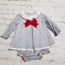 Load image into Gallery viewer, Baby Ferr Baby Girls Red Bow Dress