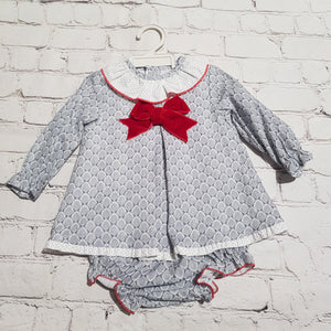 Baby Ferr Baby Girls Red Bow Dress