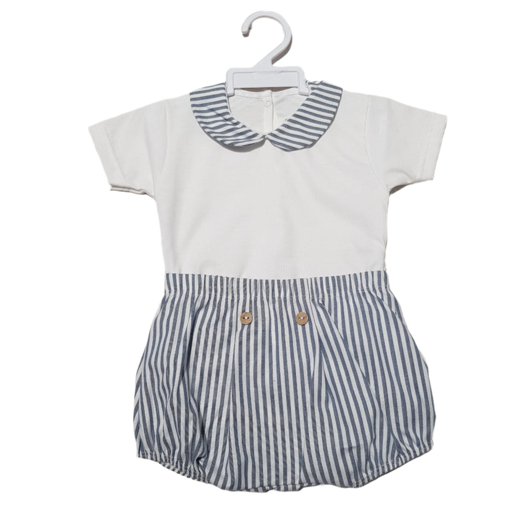 Rapife Baby Boys Navy Stripe Jam Set