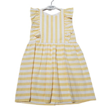 Load image into Gallery viewer, Rapife Girls Lemon Stripe Dress