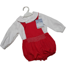 Load image into Gallery viewer, Ceyber Baby Boys Red Romper Set