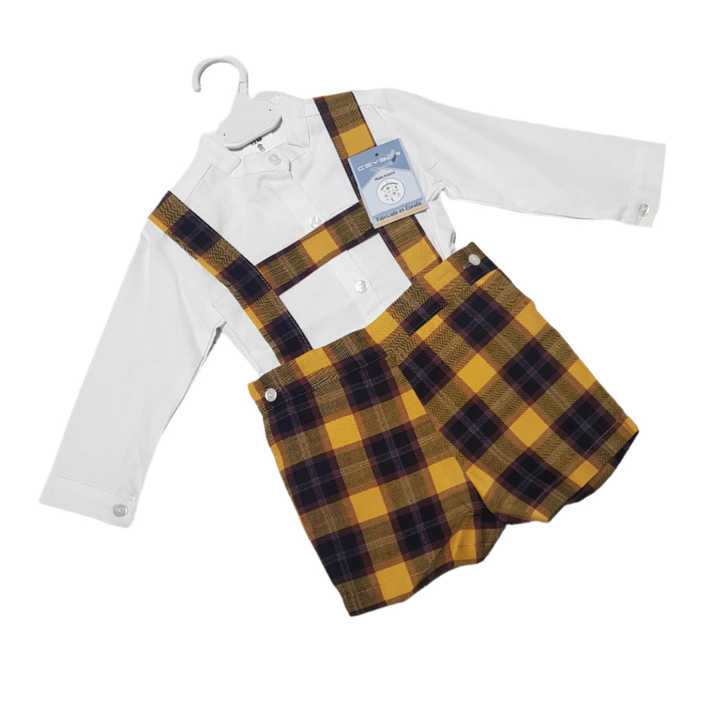 Ceyber Baby Boys Mustard H-Bar Set 12M-4Y