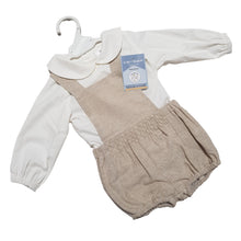 Load image into Gallery viewer, Ceyber Baby Boys Beige Romper Set