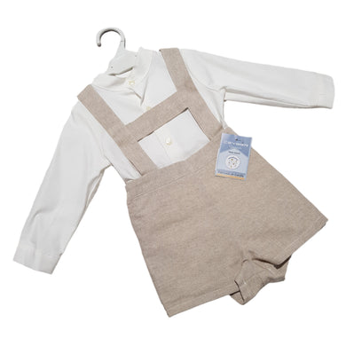 Ceyber Baby Boys Beige H-Bar Set