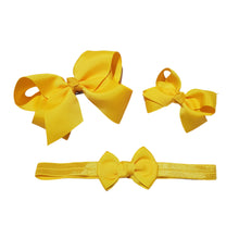 Load image into Gallery viewer, Yellow Hair Bow