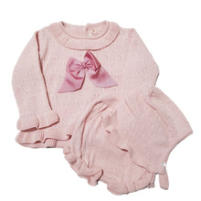 Load image into Gallery viewer, Dulce De Fresa Baby Girls Dusky Pink Knit Set