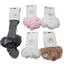 Load image into Gallery viewer, Beau Kids Tutu Bow Tights