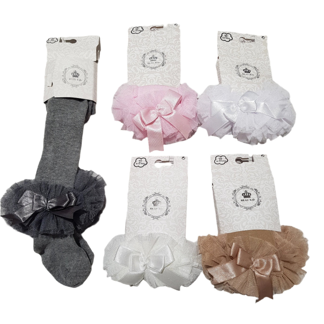 Beau Kids Tutu Bow Tights