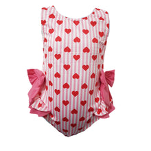 Load image into Gallery viewer, Red and Pink Love Heart Swimwear