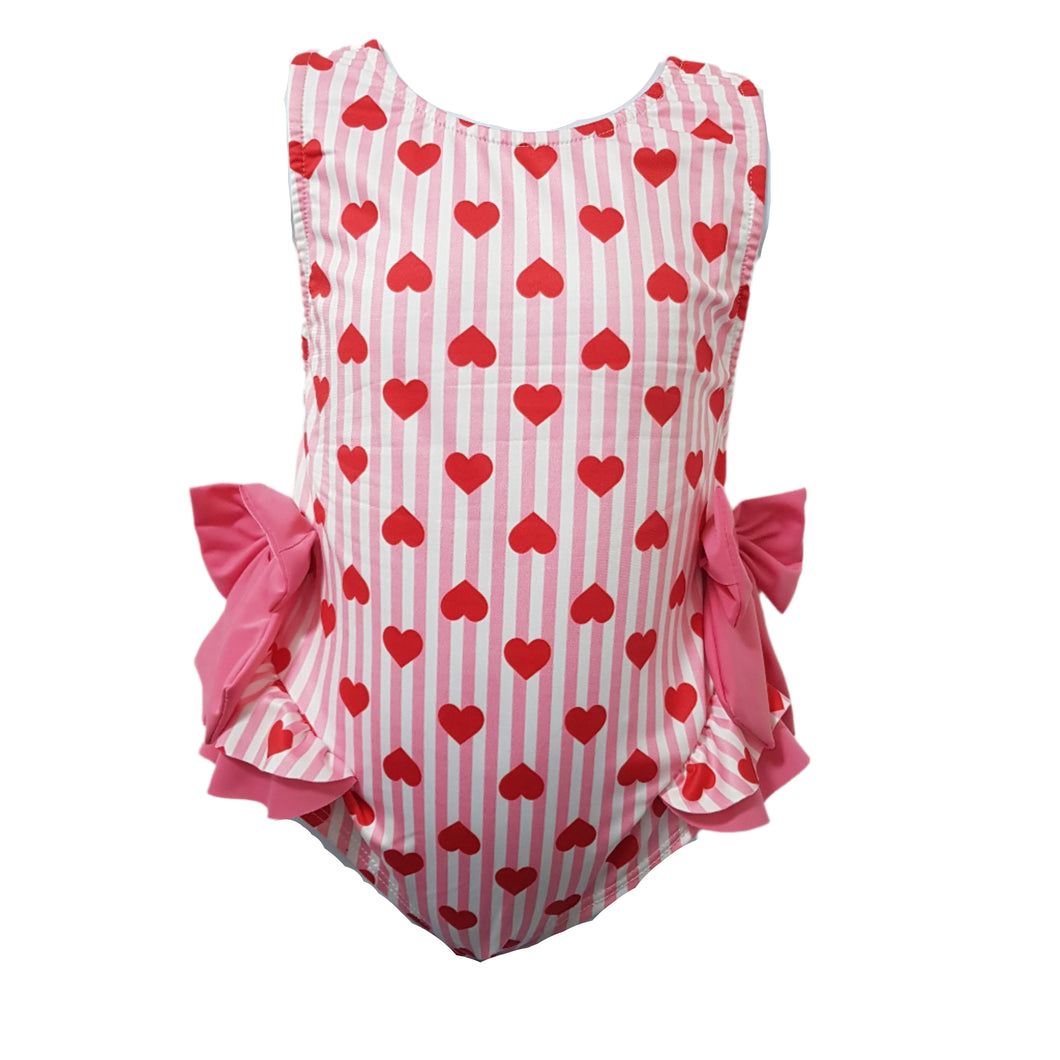 Red and Pink Love Heart Swimwear