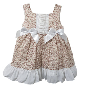 Ceyber Older Girls Brown Floral Dress