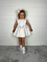 Load image into Gallery viewer, Ceyber Girls Pink Waffle Double Bow Dress