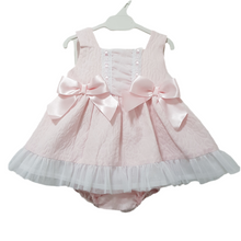 Load image into Gallery viewer, Ceyber Baby Girls Pink Lace Trim Dress