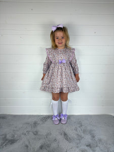 Baby Ferr Older Girls Lilac Floral Dress