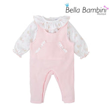 Load image into Gallery viewer, Babidu Baby Girls Dungaree Set