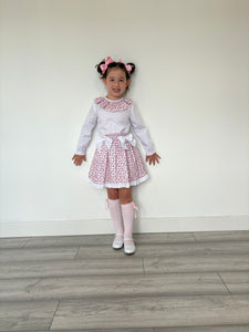 Ceyber Girls Candy Cane Skirt Set
