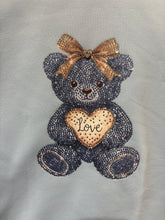 Load image into Gallery viewer, Giorgio Bambini Blue Tulle Diamante Teddy Bear Dress