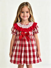 Load image into Gallery viewer, Ceyber Older Girls Red Check Dress